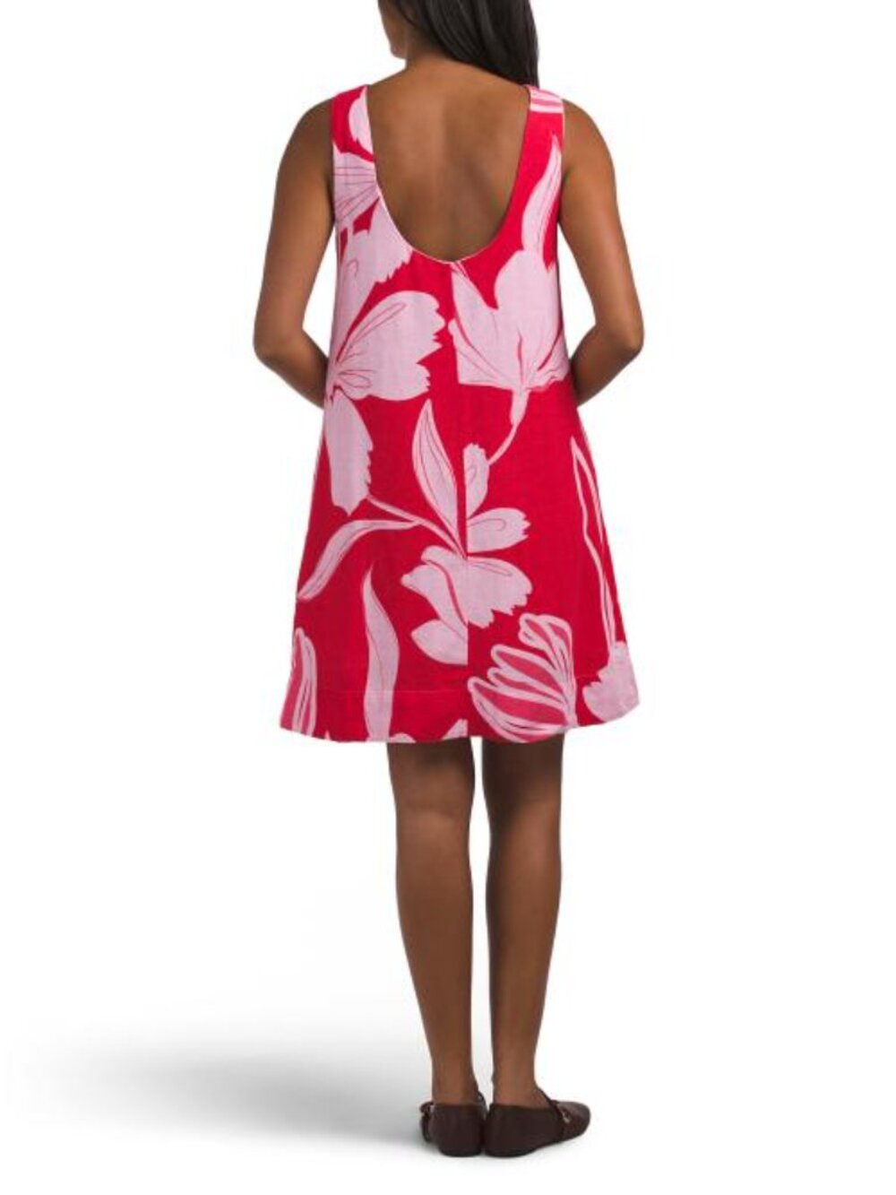 CALYPSO ST. BARTH Linen Blend Scoop Back Mini Dress - Picture 2 of 3